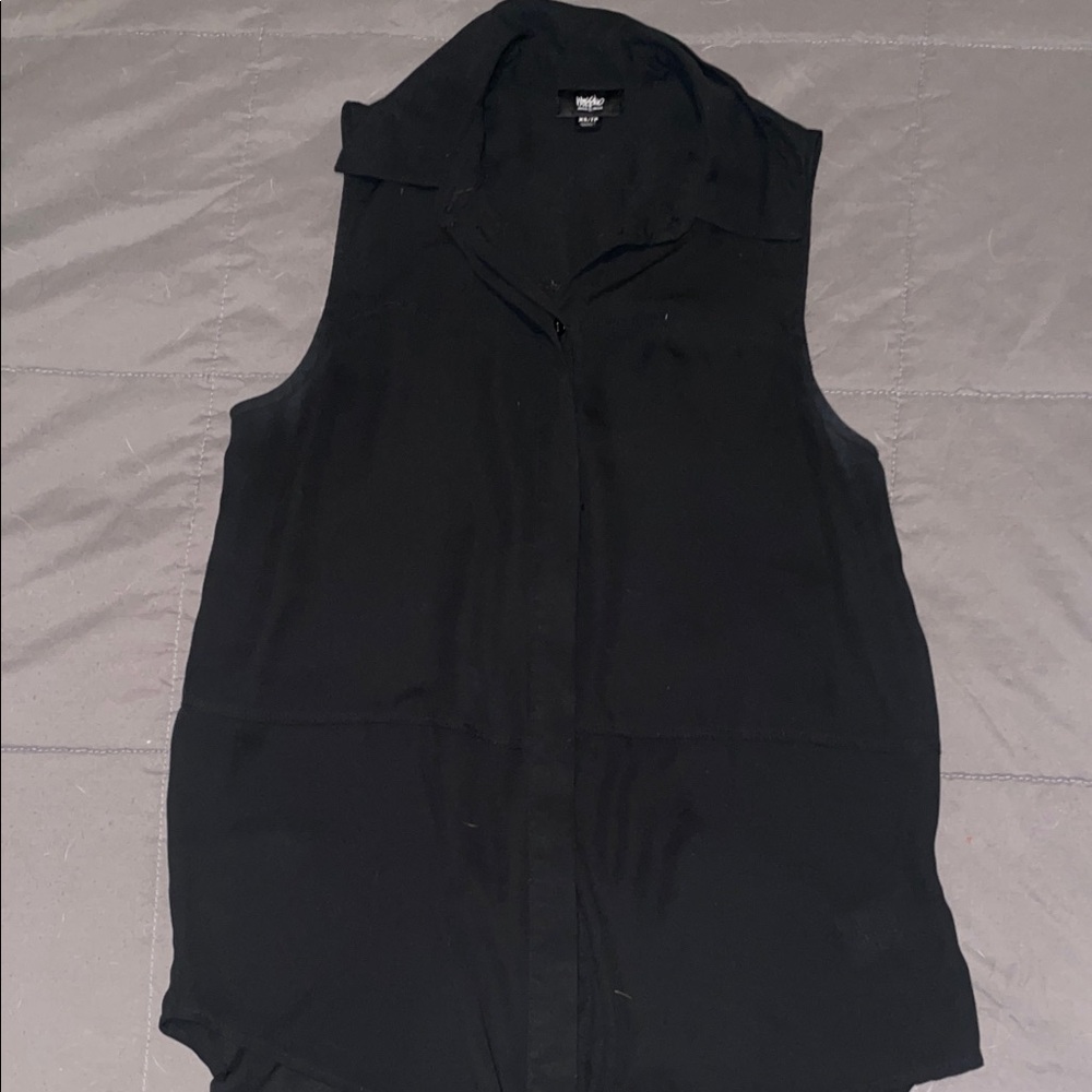 Sheer Black Dress Top